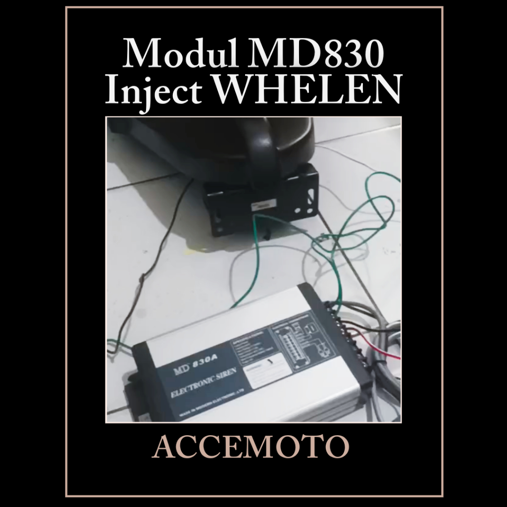 Modul Sirine patwal MD830A Injeksi WHELEN 200Watt 12V DC untuk Mobil Motor