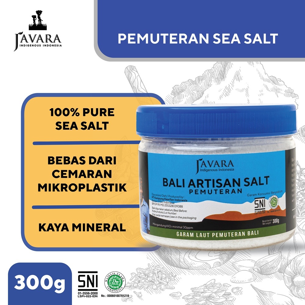 

Javara Garam Pemuteran Natural Sea Salt Garam Laut Alami 300 g
