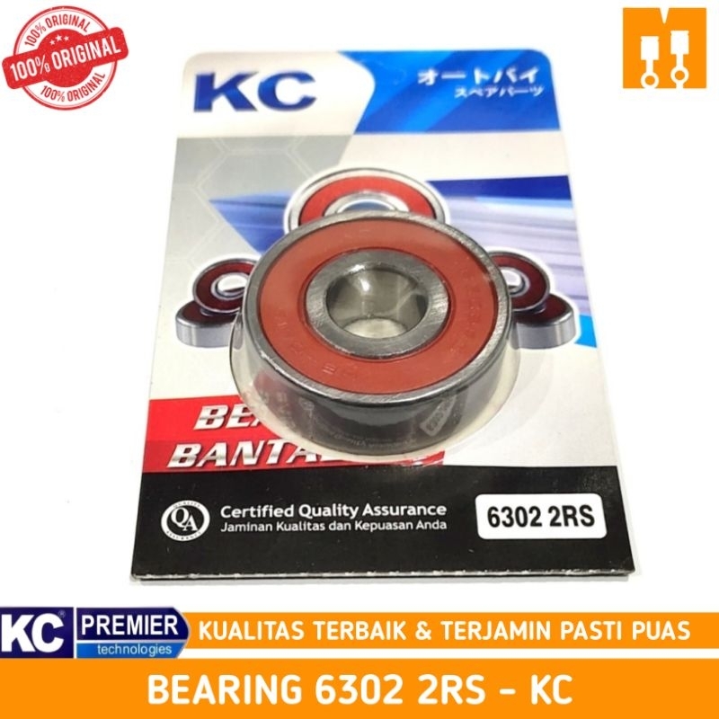 Bearing Bering Laher Gardan Roda Depan Belakang 6302 2RS Megapro Monoshock Gl Pro Max Neotech Beat P