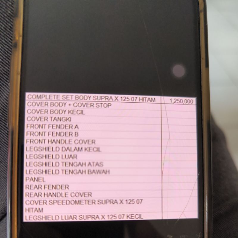 FULL Body Komplit Supra X 125 2007 WIN