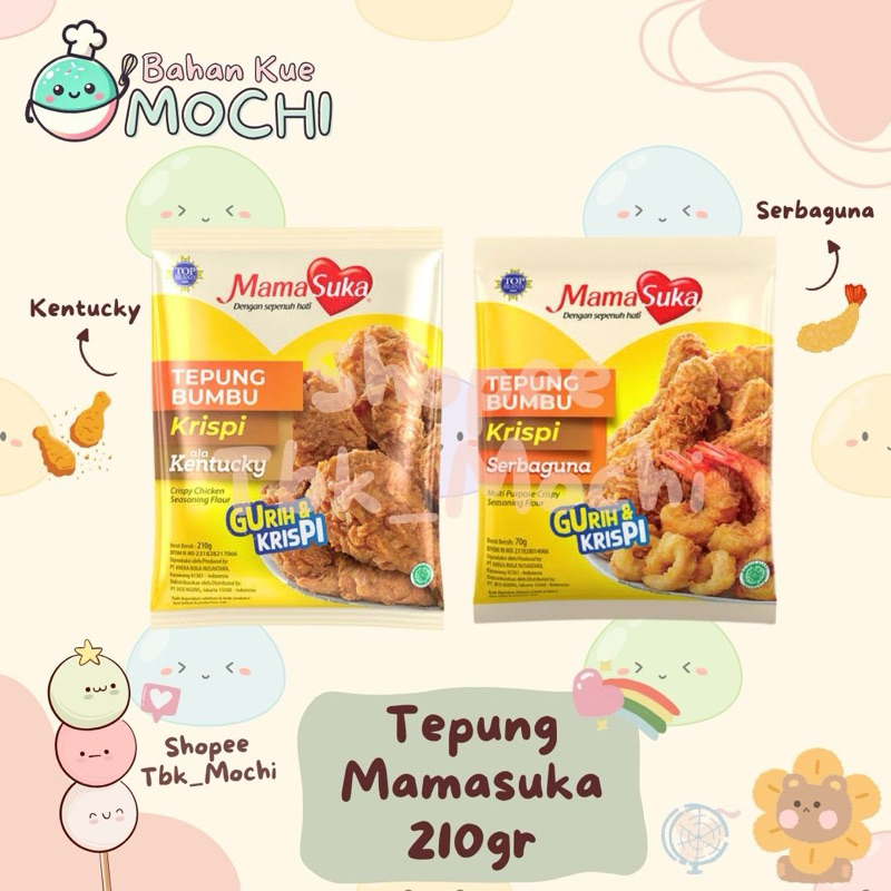 

Tepung Bumbu Krispi Mamasuka 210gr / Tepung Serbaguna Mamasuka 210gr