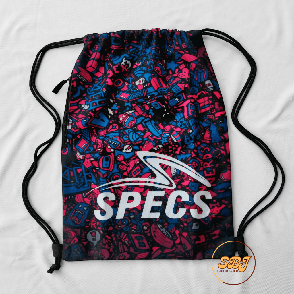 Tas Serut Futsal Sepak Bola Tas Olahraga Pria Wanita Tas Sport String Bag Specs