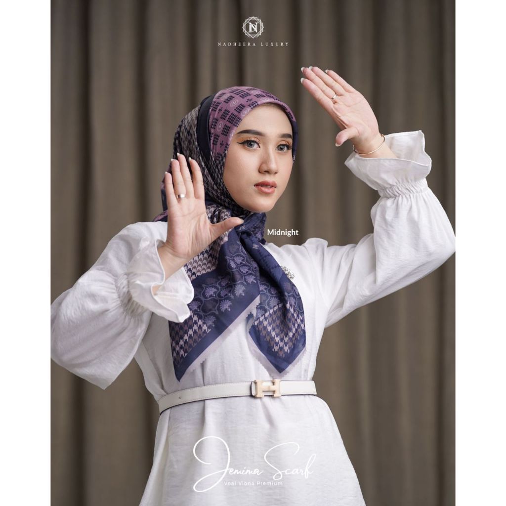 SCARF TERBARU // JEMIMA SCARF NADHEERA LUXURY TERBARU // SCARF NADHEERA LUXURY // NADHEERA LUXURY //
