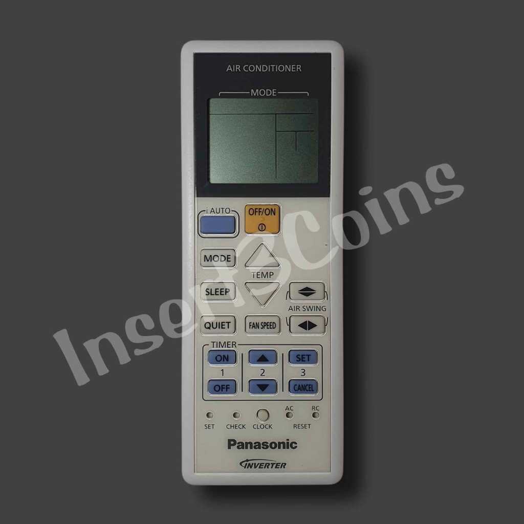 Remote AC Panasonic iAuto Inverter 01970 Second Original