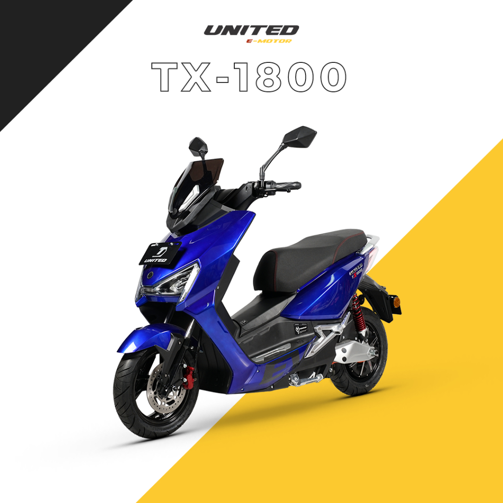 UNITED E-MOTOR Motor Listrik TX1800 - OTR Jakarta, Tangerang, Depok & Bekasi