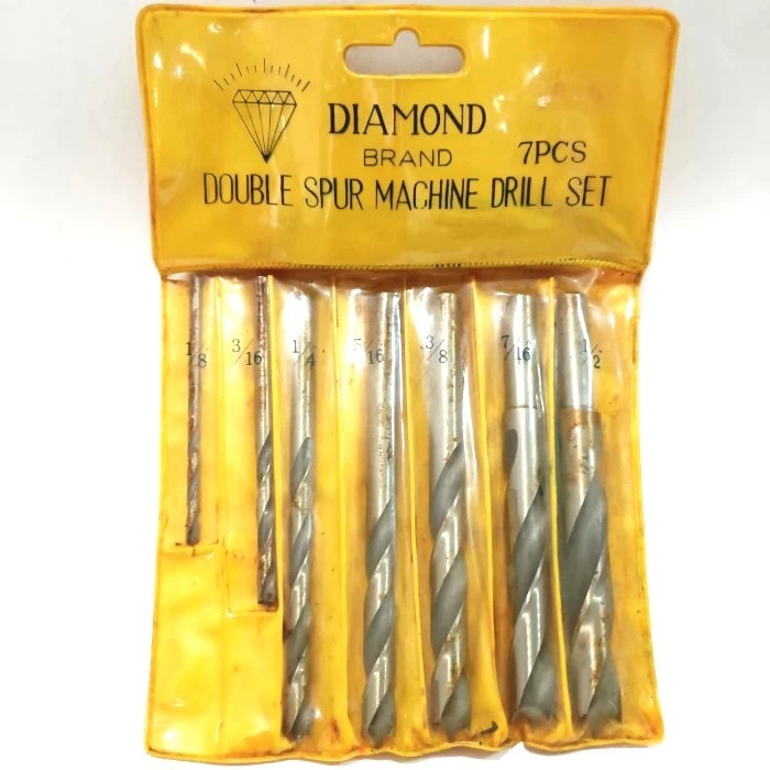 DIAMOND Mata Bor Kayu Set 7 pcs - Mata Bor Kayu inch inci - Mata Bor Kayu 1/8" - 1/2"