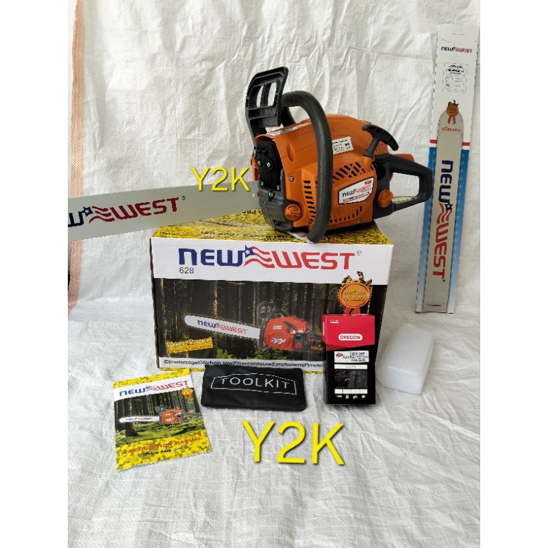 MESIN CHAINSAW / GERGAJI NEW WEST 628 BAR 24" ORIGINAL