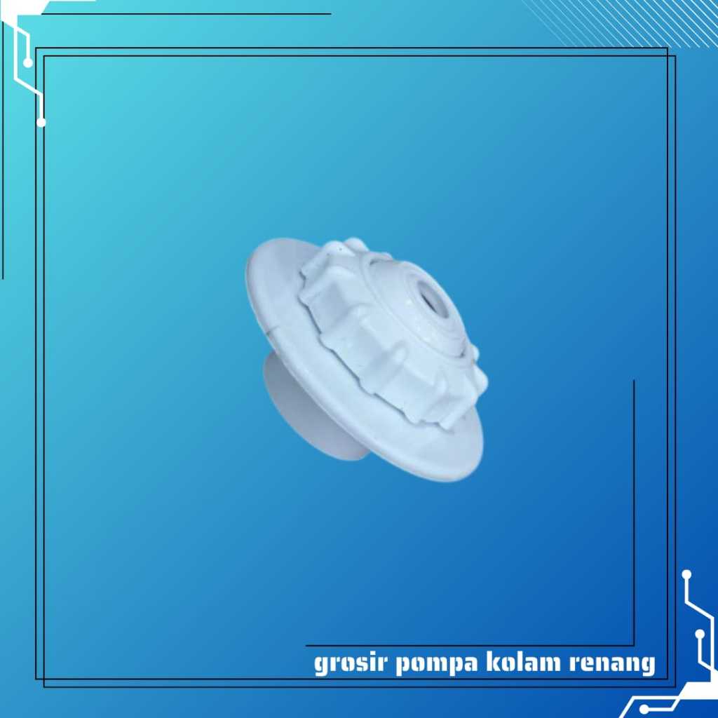 Inlet Kolam Renang Polos 1,5in Merk Emaux | Return Inlet Kolam Renang Pipa Polos