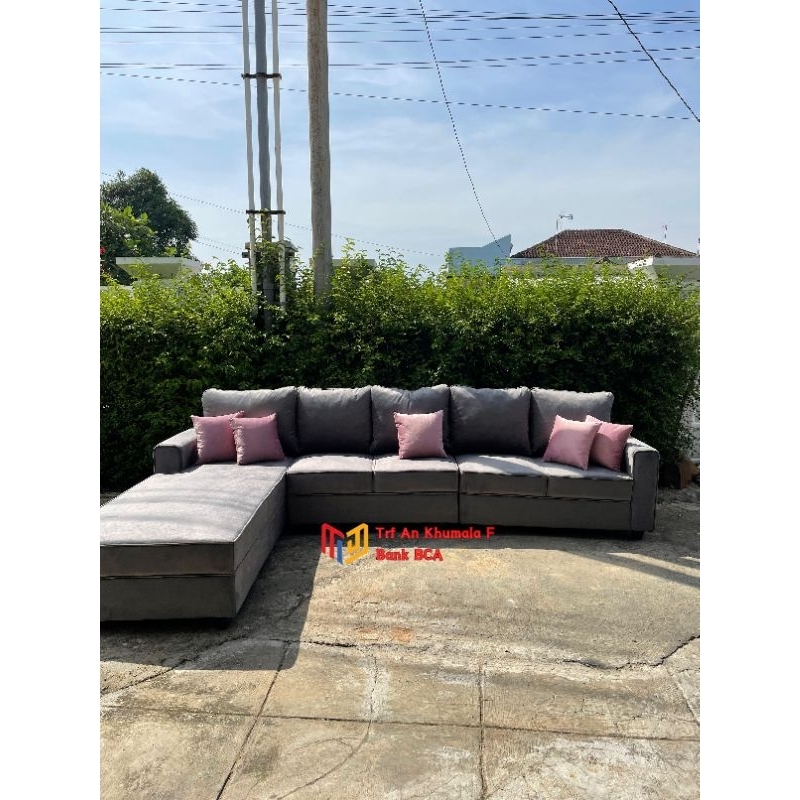 Sofa L selonjor Jumbo