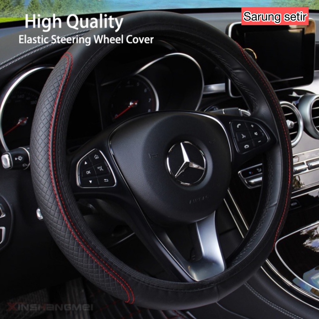 

Sarung setir mobil 38CM / Setir Mobil Cover Leather Premium List Merah Stir / Sarung Setir Mobil Cover Stir Mobil Bahan Kulit Universal Bahan Kulit SINTETIS
