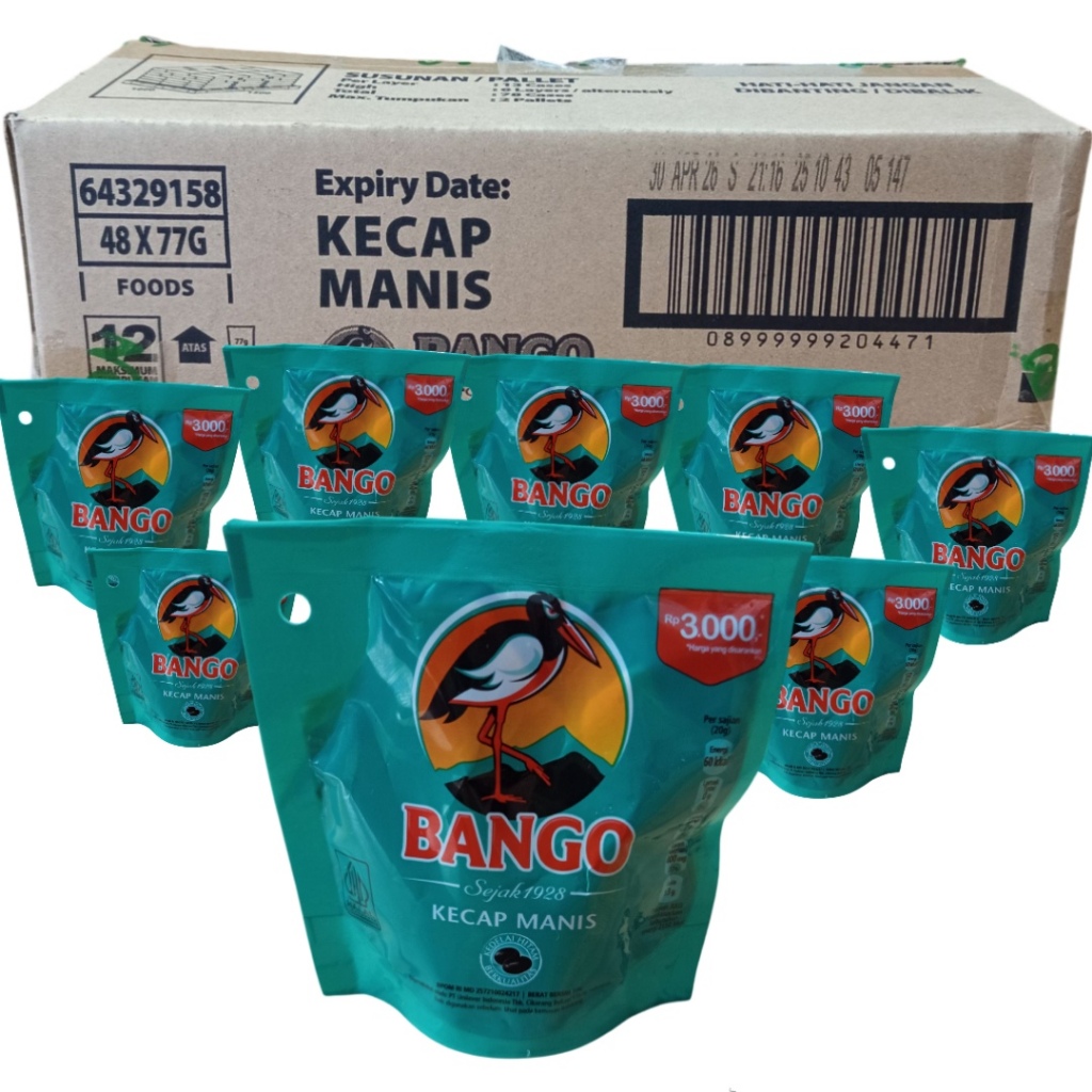 

Paket 12 Pouch Kecap Bango 77 Gram 3000an