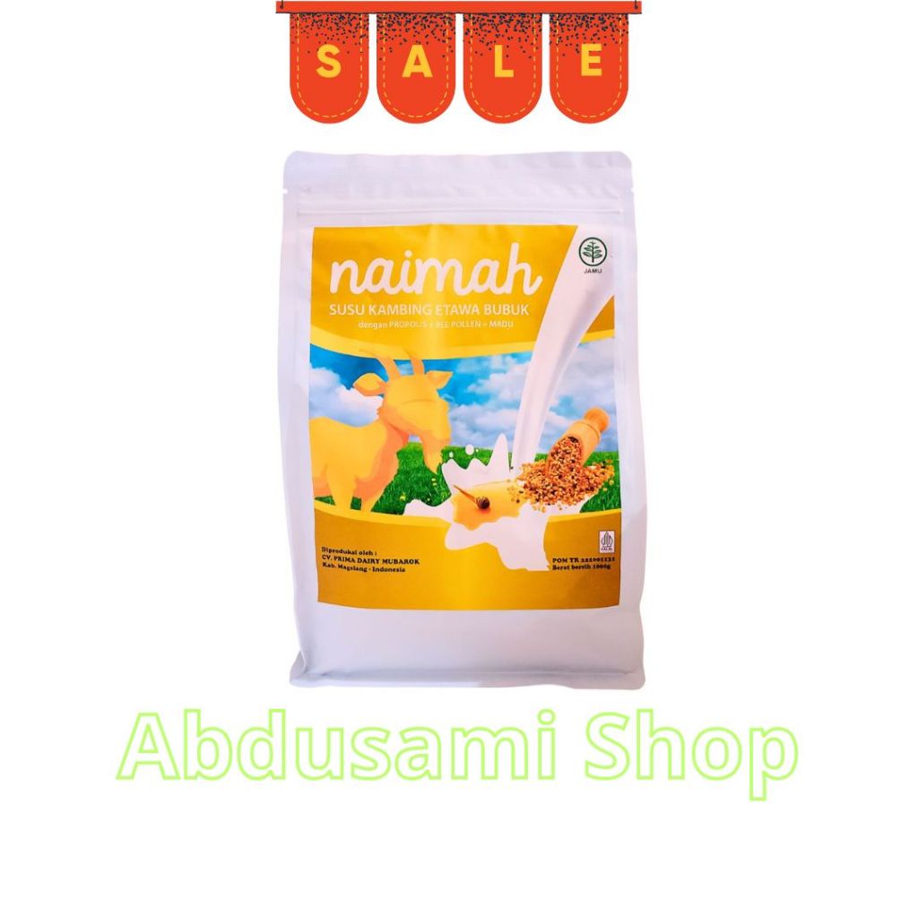 

Susu Kambing Naimah 1 Kg Asli Etawa Bee Polen Plus Madu