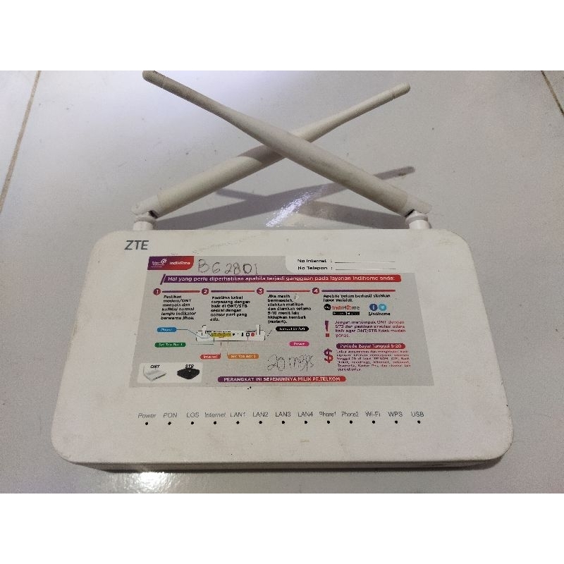 router wifi zte zxhn F609