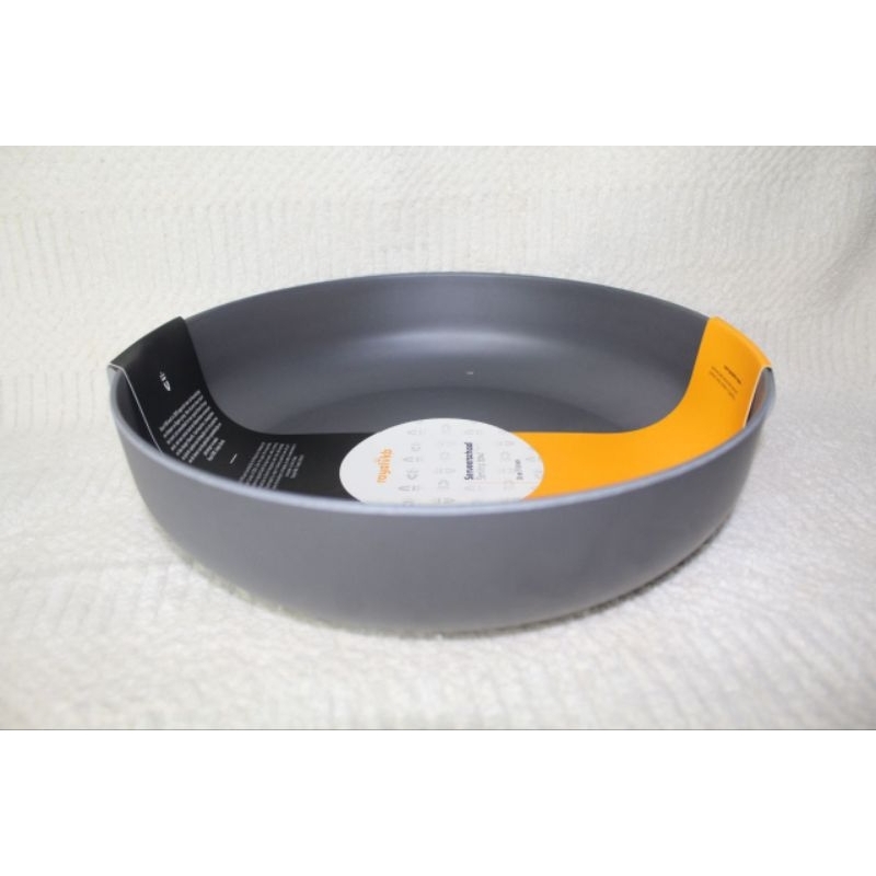 Mangkok Bulat Royal VKB 30 cm Melamine Premium Estetik Hitam