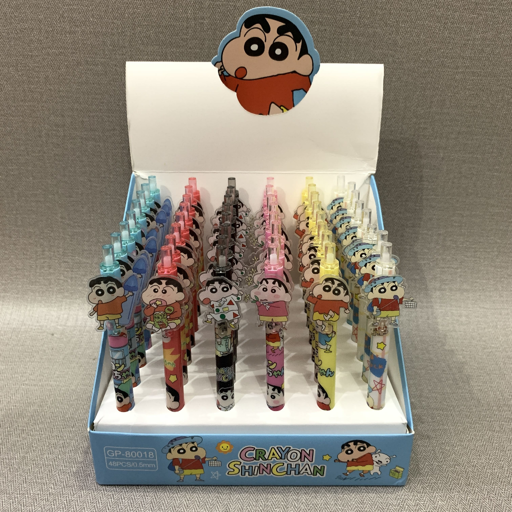 

Shinchan Cute Ball Pen Per Pcs Pulpen Gel Ketebalan 0.5mm BLACK INK