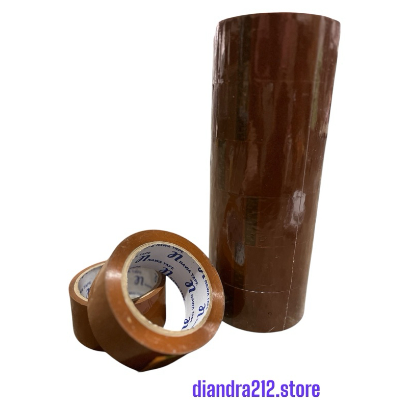

Lakban / Tape Nawa Bening / Coklat 90 yard (1 pcs)