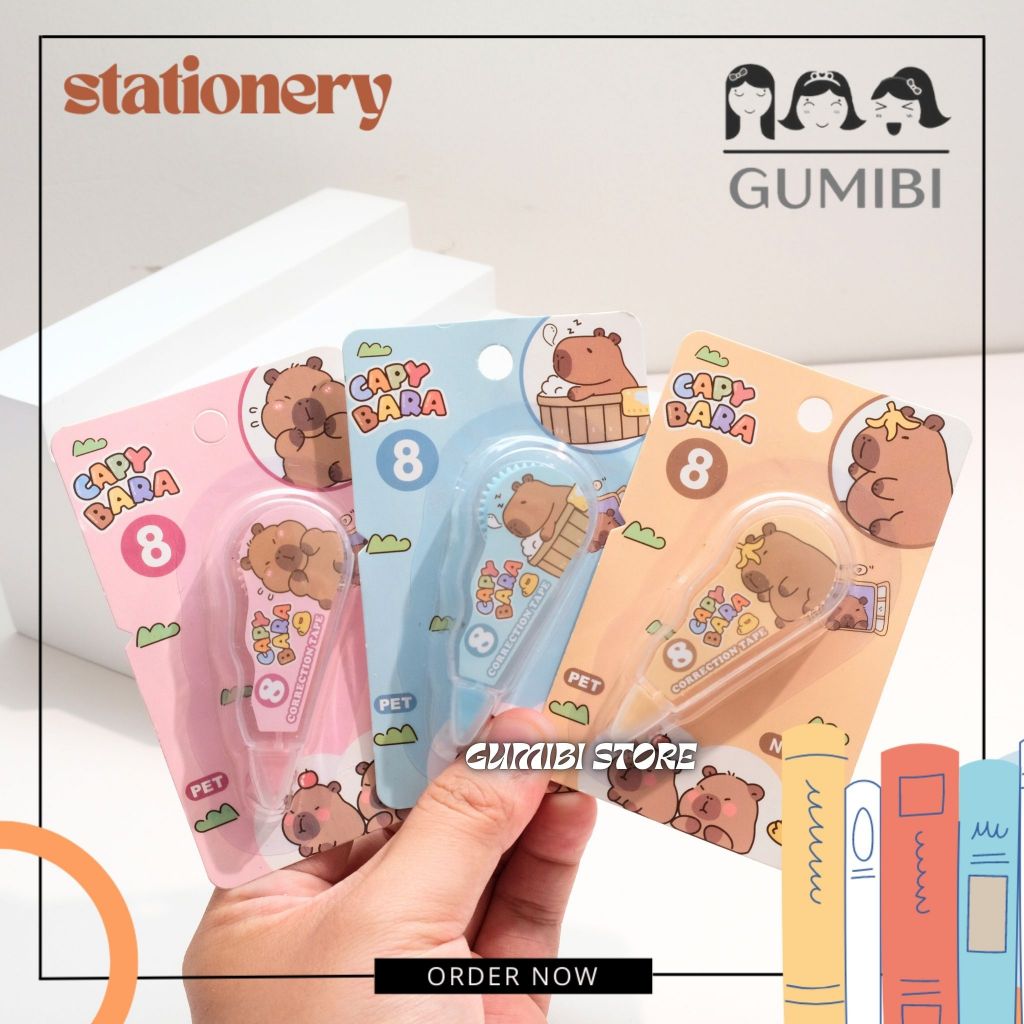 

CORRECTION TAPE CAPPYBARA CAPYBARA KAPIBARA TIP EX CAPYBARA PENGHAPUS PEN LUCU MOTIF CAPYBARA CHOCOLATE COKELAT GUMIBI STORE