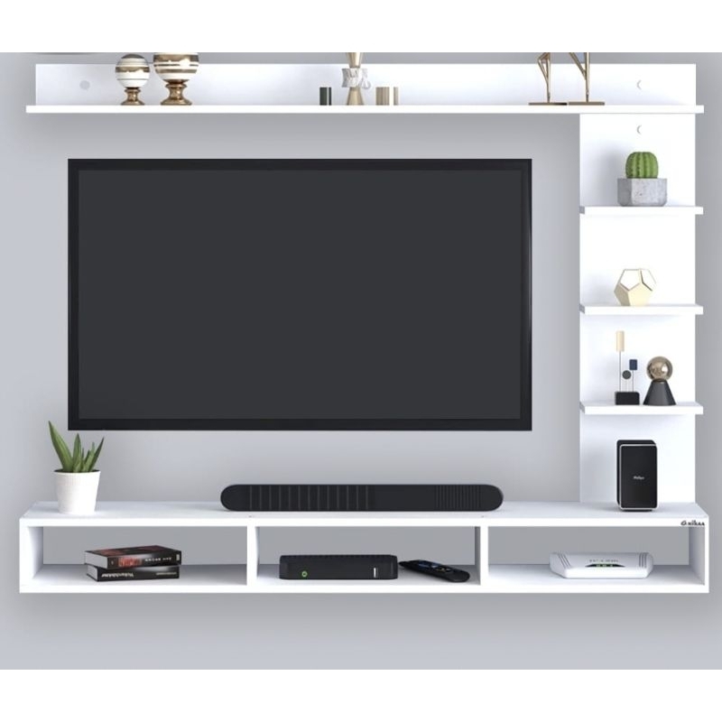 Rak TV tempel dinding minimalis