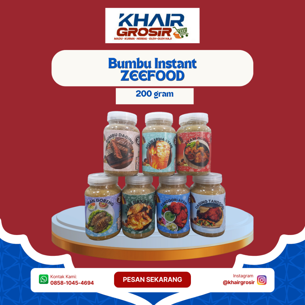 

Bumbu Instant Zee Food 200 gram - Aneka Bumbu
