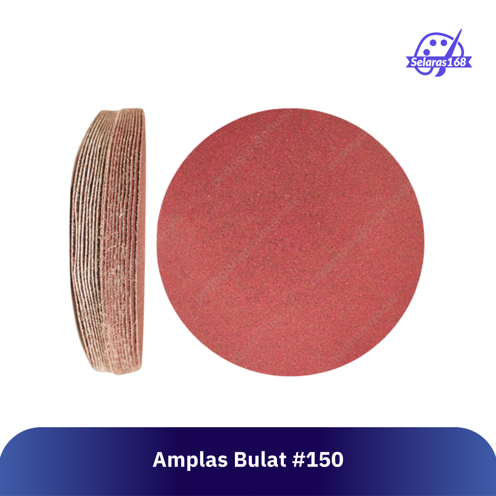 Amplas Bulat #150 Moritsu Paint - Amplas Kasar Sedang untuk Kayu, Besi, Plastik, Tembok