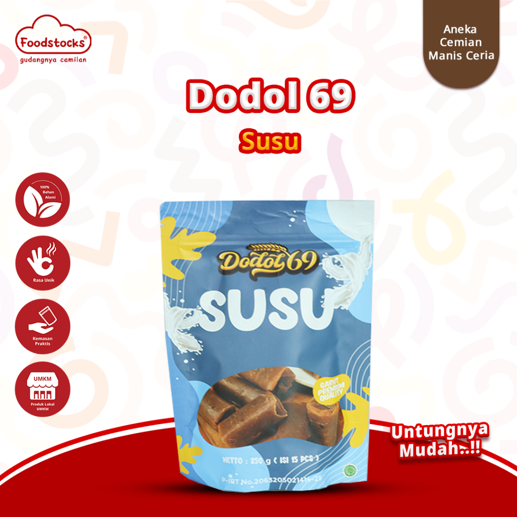

Dodol 69 - Dodol Rasa Susu Oleh-Oleh Premium Khas Garut Lembut & Legit