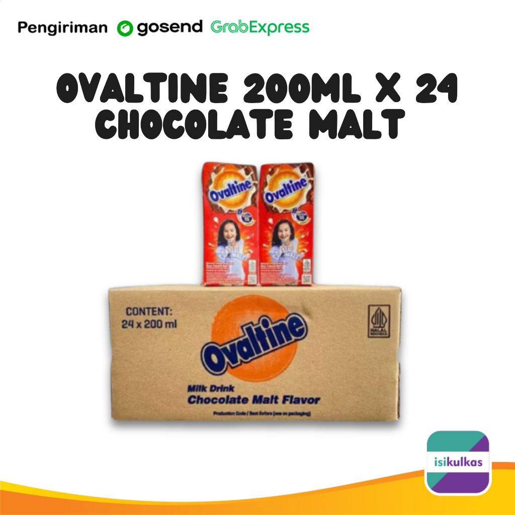 

Ovaltine Susu UHT Choco Malt 200ml x 24pcs