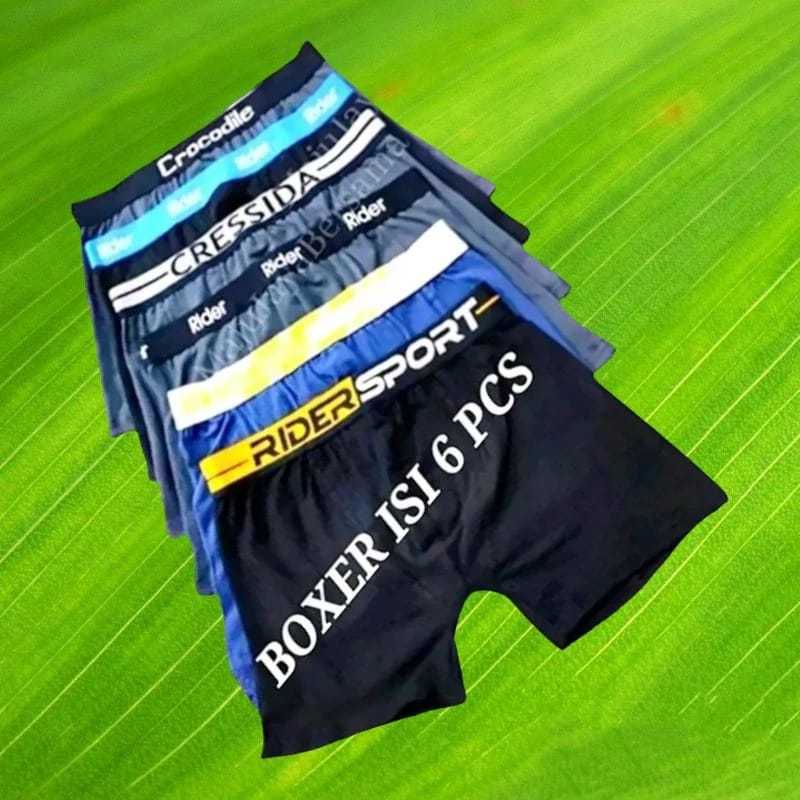 6 pcs celana dalam pria boxer / boxer puma isi 6 paket