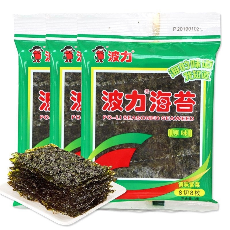 

Seaweed lembaran Rumput laut Po-li Seasoned Seaweed 3 Gram