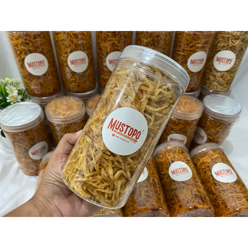 

MUSTOPO | mustofa potato l kentang mustofa uk toples 1000ml (tidak pedas)