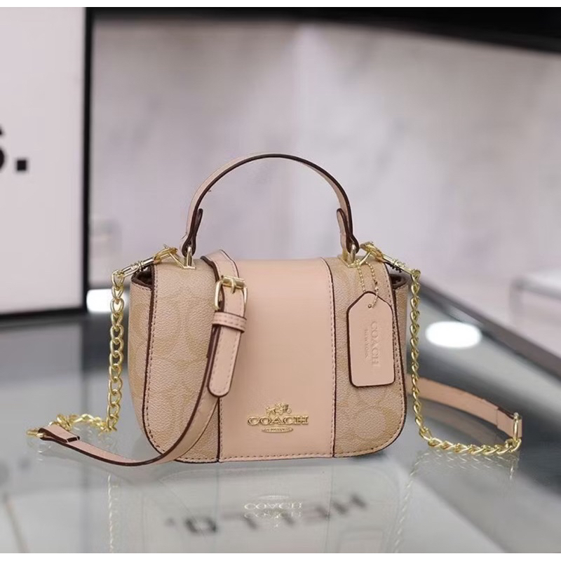 tas slempang coach pink / tas slempang wanita