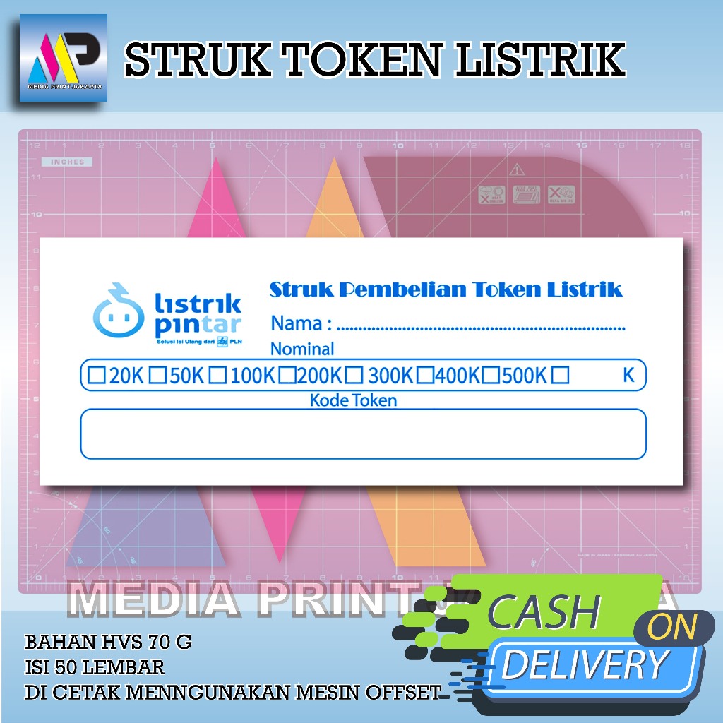 

STRUK PEMBELIAN TOKEN LISTRIK | NOTA TOKEN LISTRIK