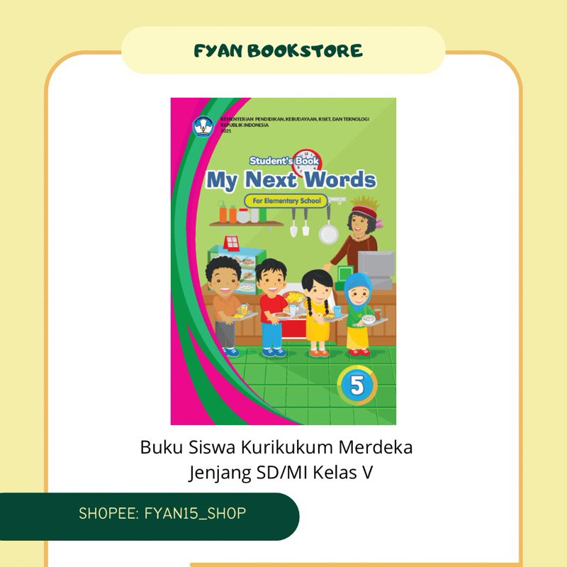 Fyan Book Store: Buku Siswa My Next Words Grade 5 – Student’s Book for Elementary School, Buku Siswa