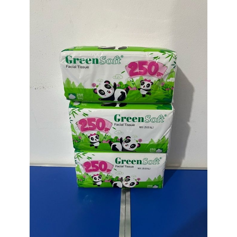RTY [GROSIR TISU] TISU GREEN SOFT 250 GRAM GROSIR ( 3 PACK, 6 PACK & 10 PACK ) TISU MURAH GROSIR