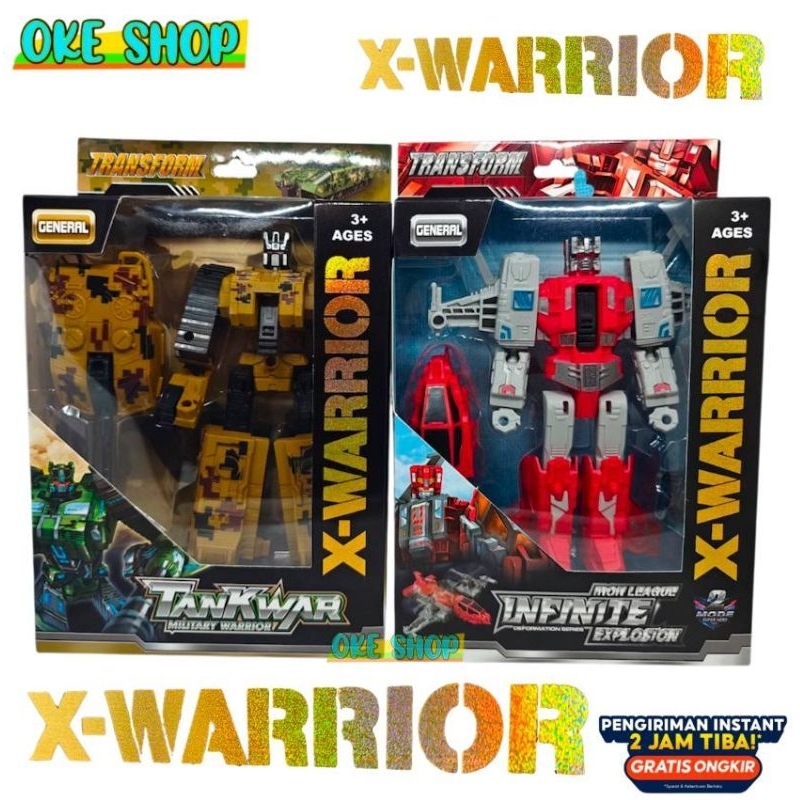 Mainan Anak Robot Deformation X WarriorTransform Kendaraan Berubah Jadi Robot