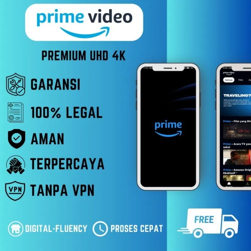 Murah Prime Video Private & Sharing Premium