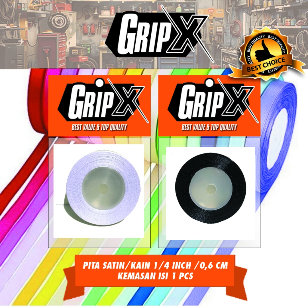 

Pita Satin 1/4 inch (0,6 cm)/Pita Kado / Harga per 1 pcs / roll