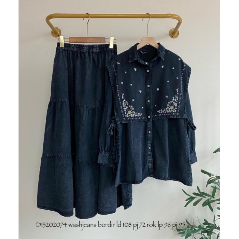 One set jeans washed banyak model JUMBO