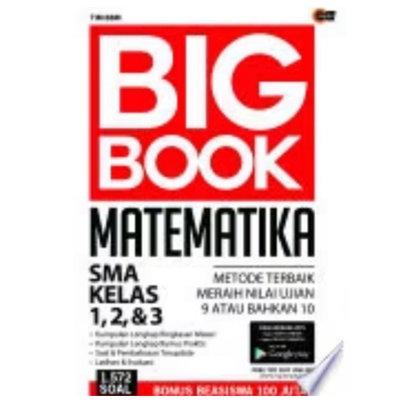 BUKU BIG BOOK MATEMATIKA SMA KELAS 1,2 & 3