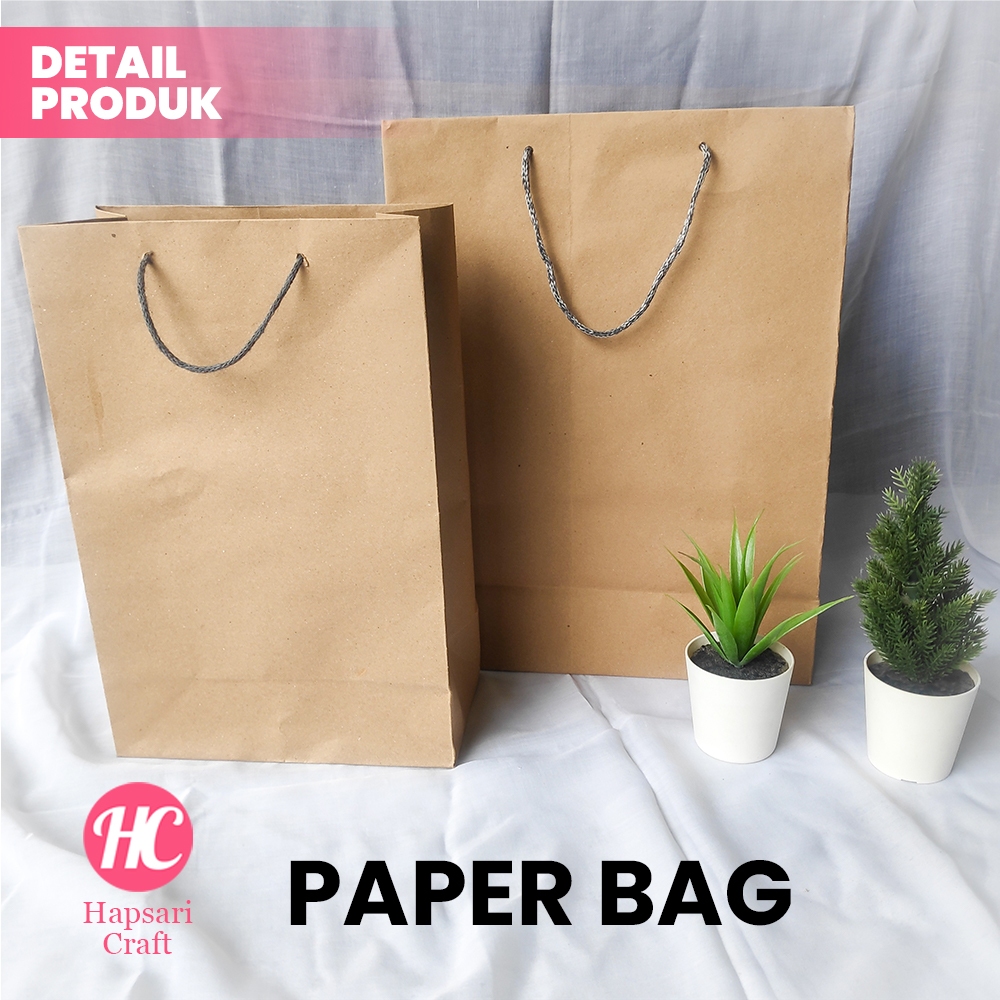 

Tas Kado Paper Bag Cokelat Polos Souvenir Untuk Ultah, Wedding, Wisuda dll Simple dan Murah