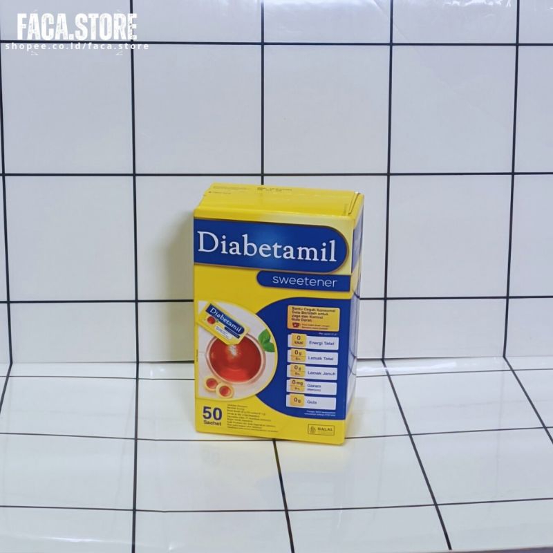 

Diabetamil sweetener isi 50 sachet gula alami rendah kalori