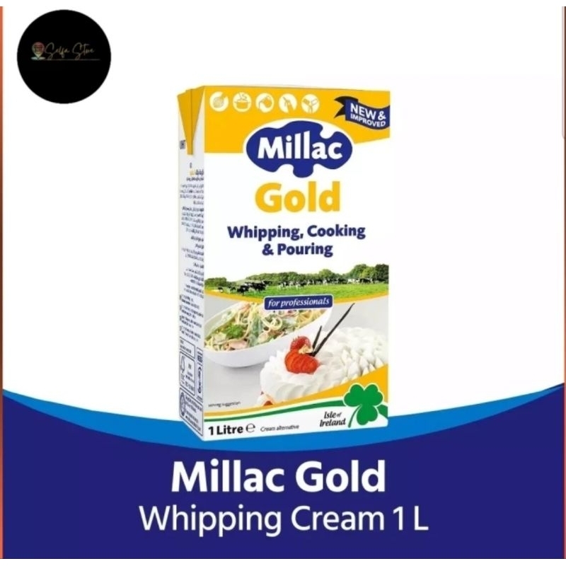 

Millac Gold Whipping Cream 1lt Whip Krim Cooking & Pouring 1 Liter
