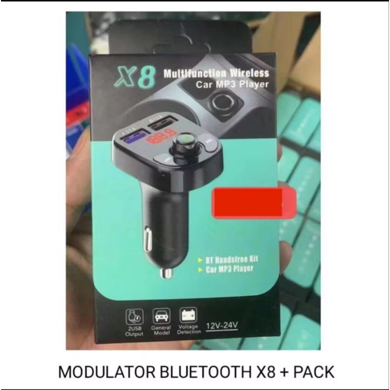 Modulator Car Mobil X8 Bluetooth USB Audio Wireless MP3 Player