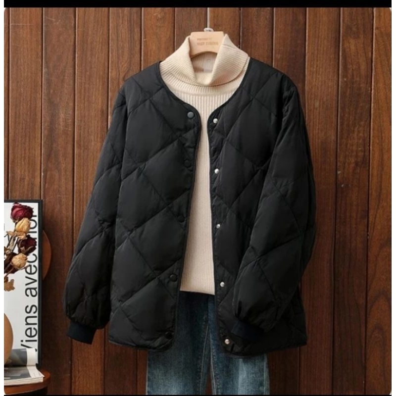 jaket tebal winter wanita parasut