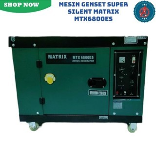 Genset Super Silent Matrix MTX 6800ES ( 5000 Watt, 1 Phase ) - 5000 Watt