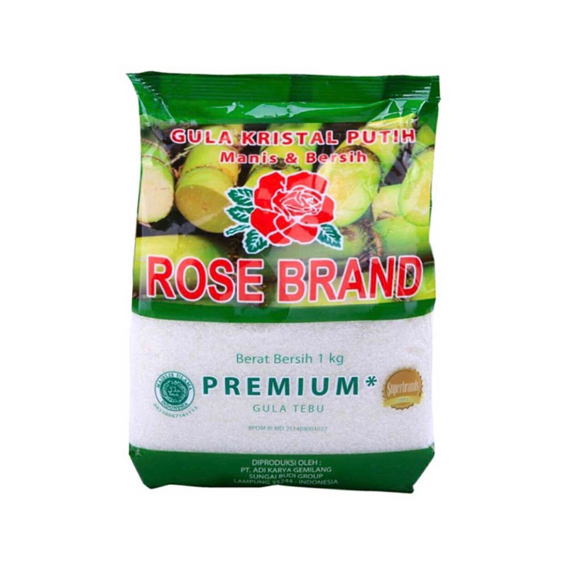 

ROSE BRAND Gula Pasir Kristal Putih Premium 1 kg