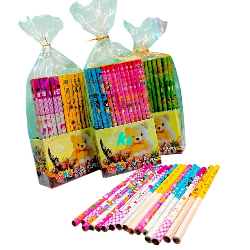 

RB (PROMO) 100 Pcs Pensil Karakter 2B Fancy Isi 50 Pcs Dan 100 Pcs