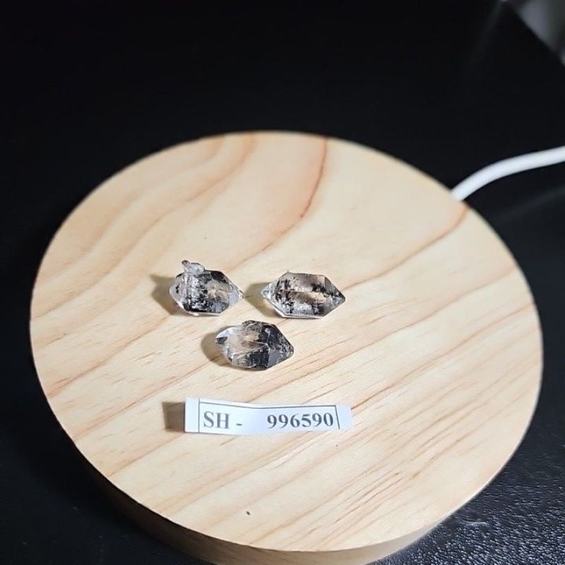 Herkimer Black Diamond Quartz Batu Asli