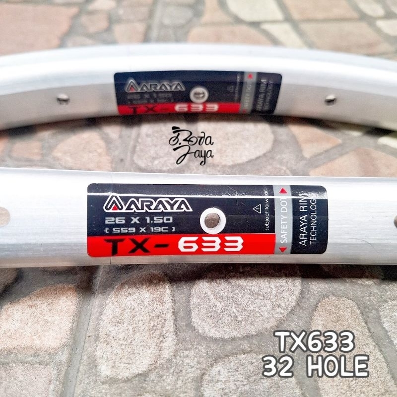 VELG RIMS ARAYA TX633 26 x 1.50 SILVER 32H