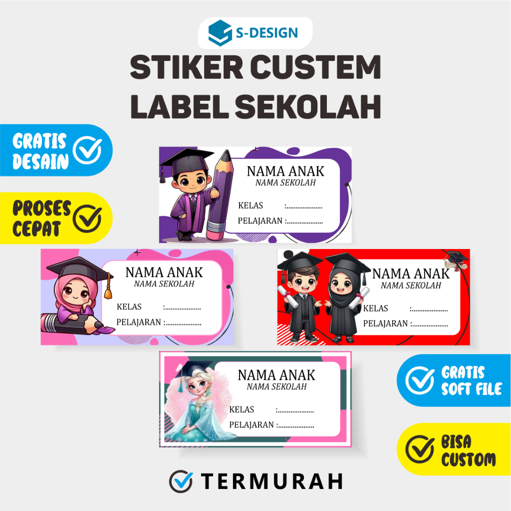

STIKER MATA PELAJARAN TERBAIK SDESAIN / STIKER MATA PELAJARAN / STIKER CUSTOM / STIKER MAPEL