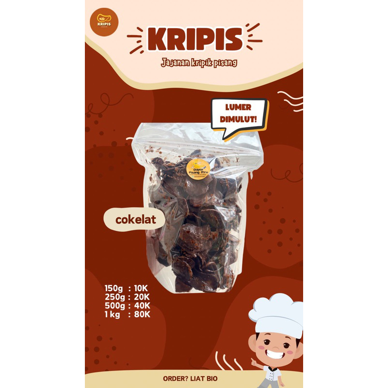 

kripik pisang coklat